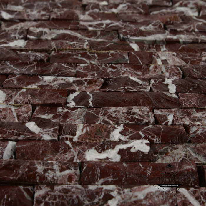 Фасадный камень Полоса - Мрамор Rosso Levanto в Тамбове